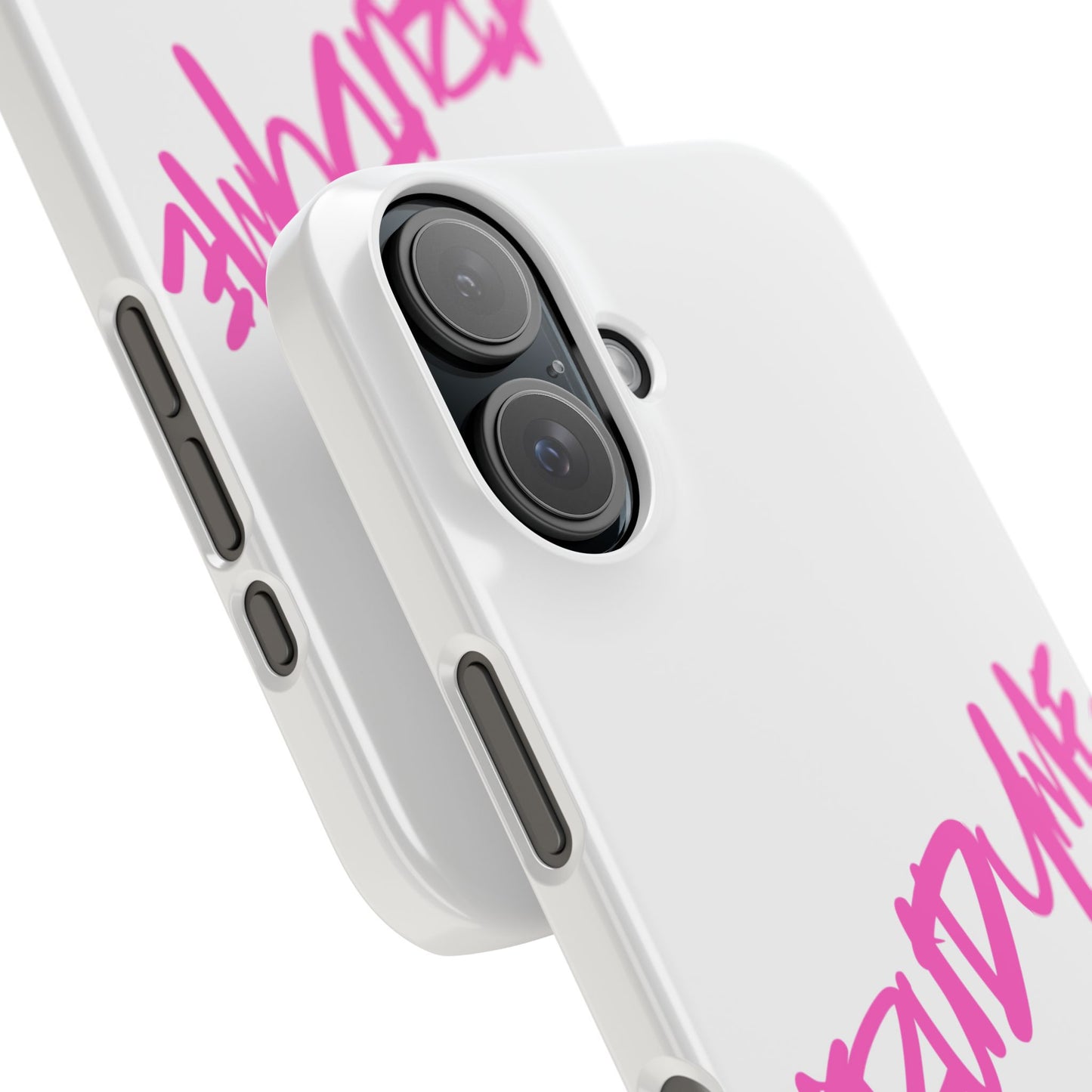 Trendy Pink Slim Phone Case - 'TRUDY ME' Design