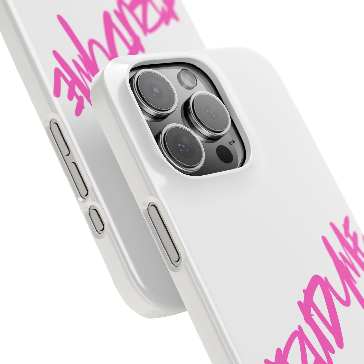Trendy Pink Slim Phone Case - 'TRUDY ME' Design
