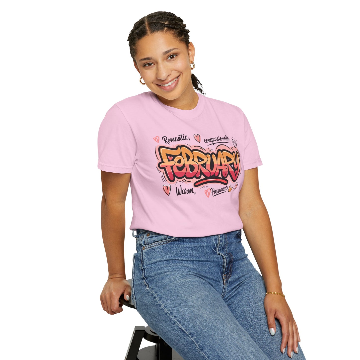February Rep Your Month T-Shirt - Unisex Garment-Dyed