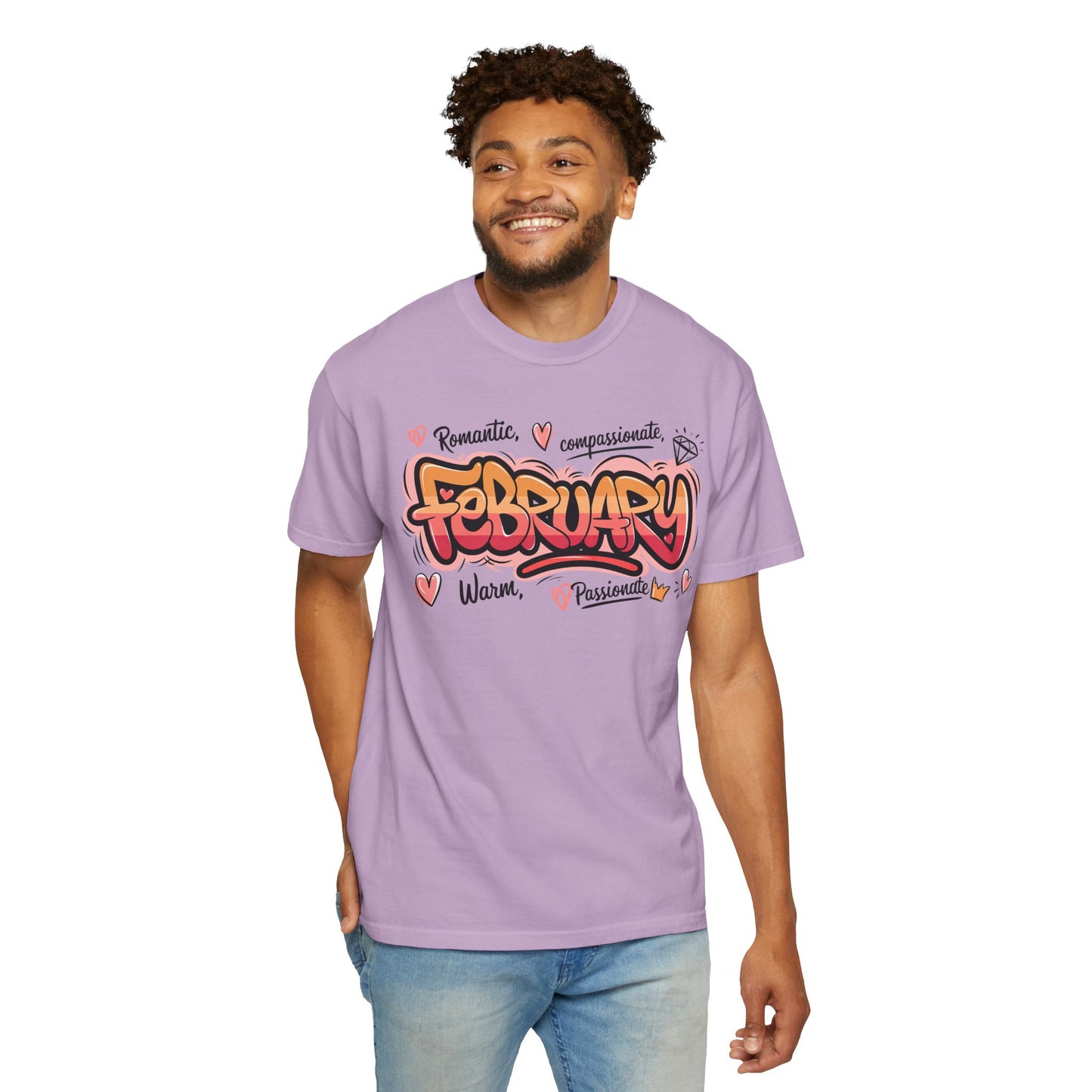 February Rep Your Month T-Shirt - Unisex Garment-Dyed