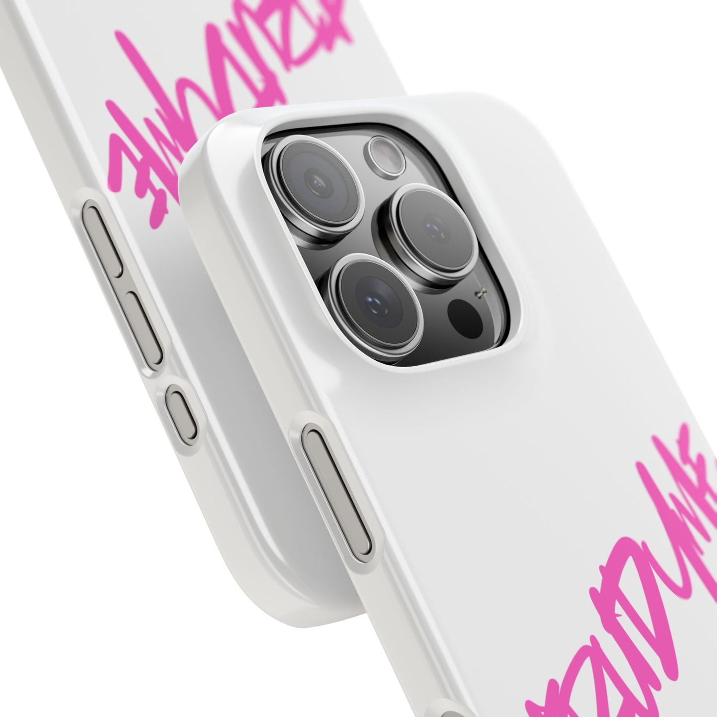 Trendy Pink Slim Phone Case - 'TRUDY ME' Design