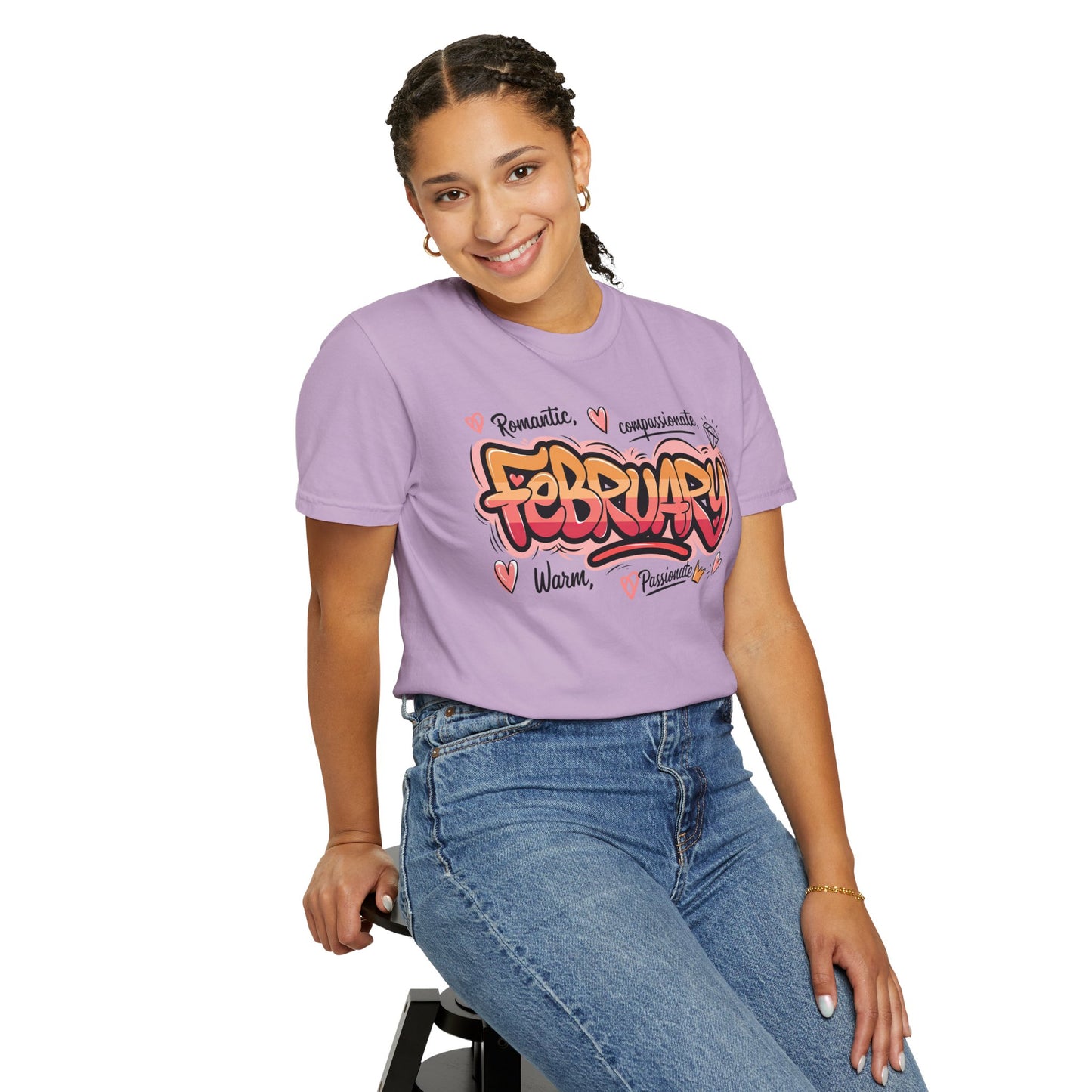 February Rep Your Month T-Shirt - Unisex Garment-Dyed