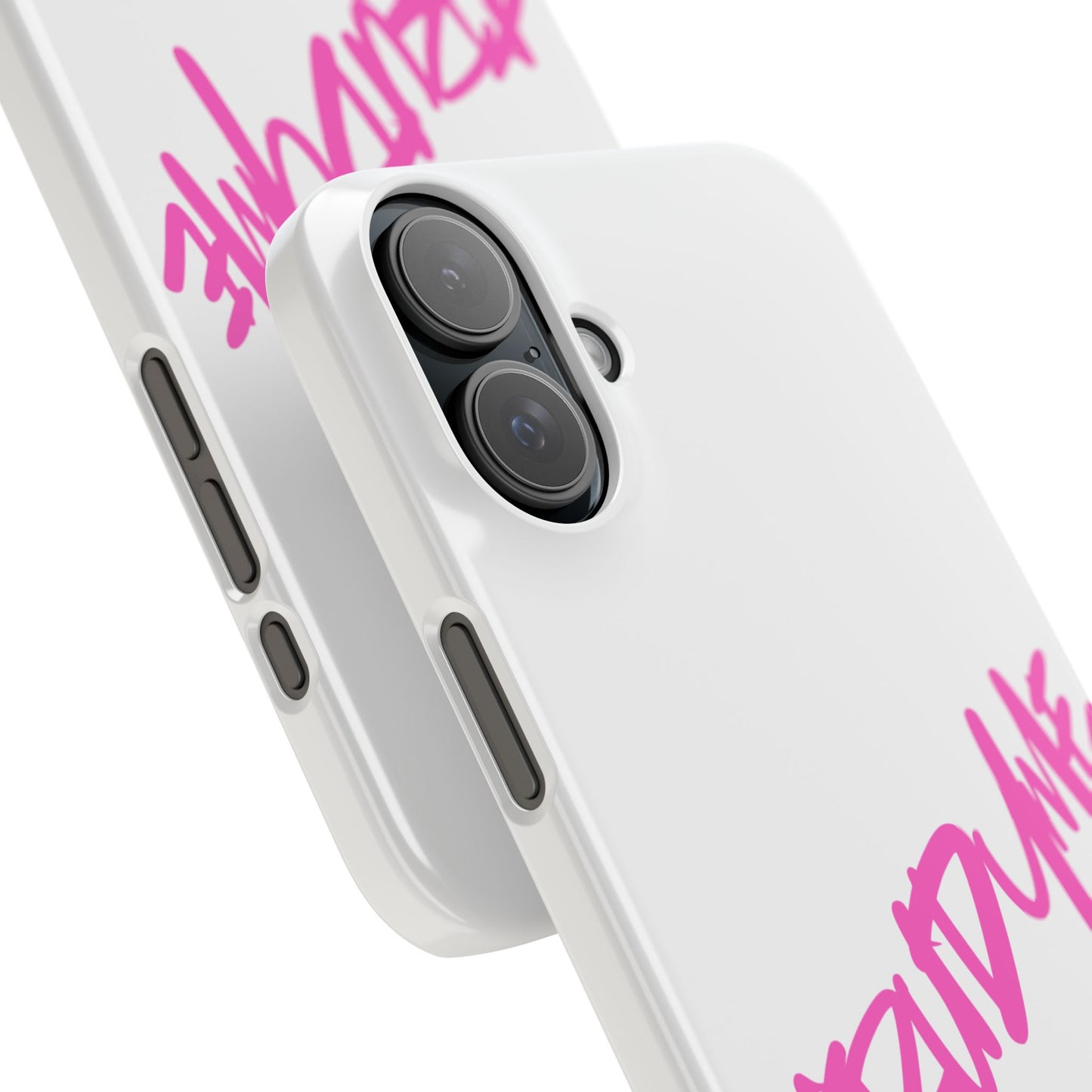 Trendy Pink Slim Phone Case - 'TRUDY ME' Design