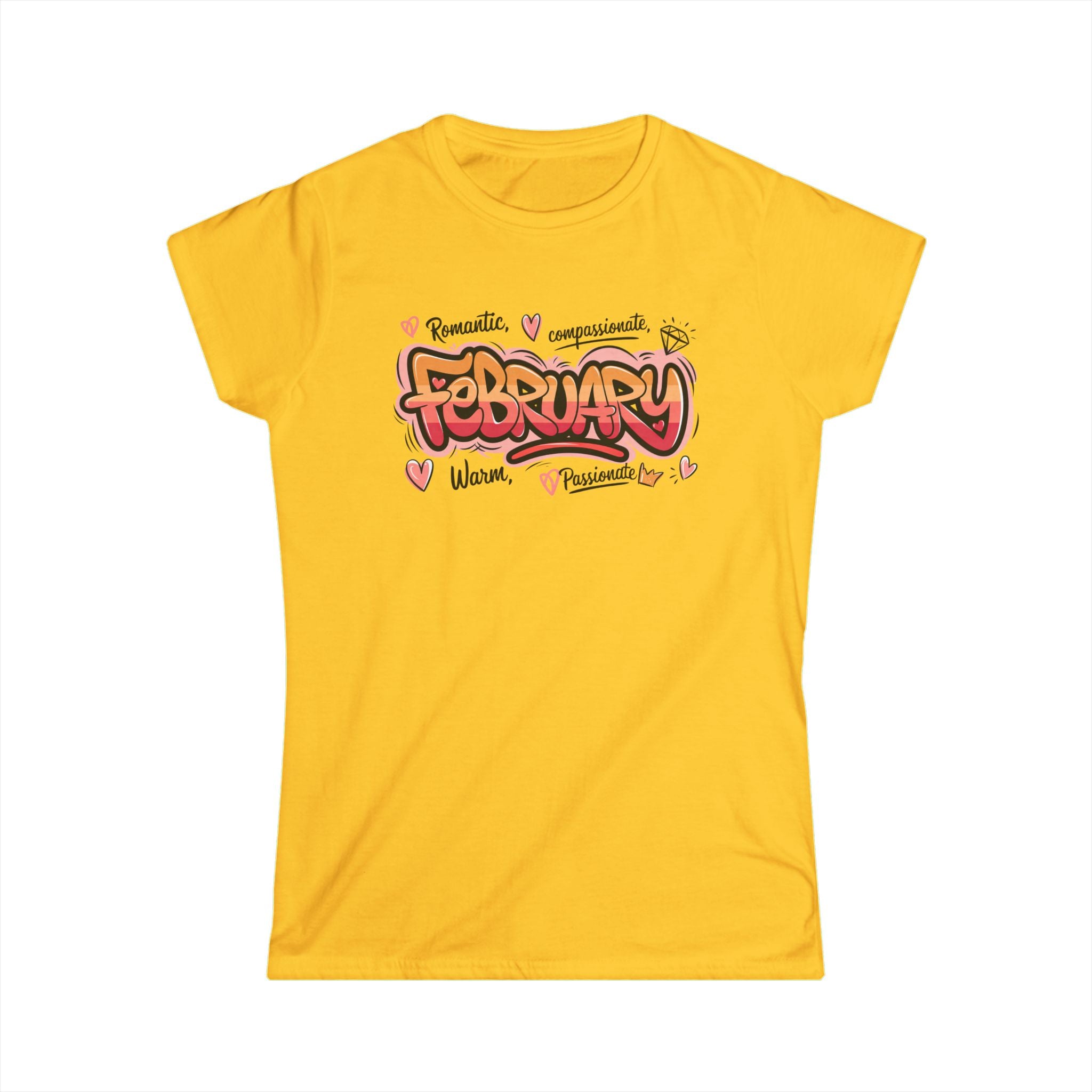 February Birthday Tee — Women's Softstyle February Birthday Month Shirt