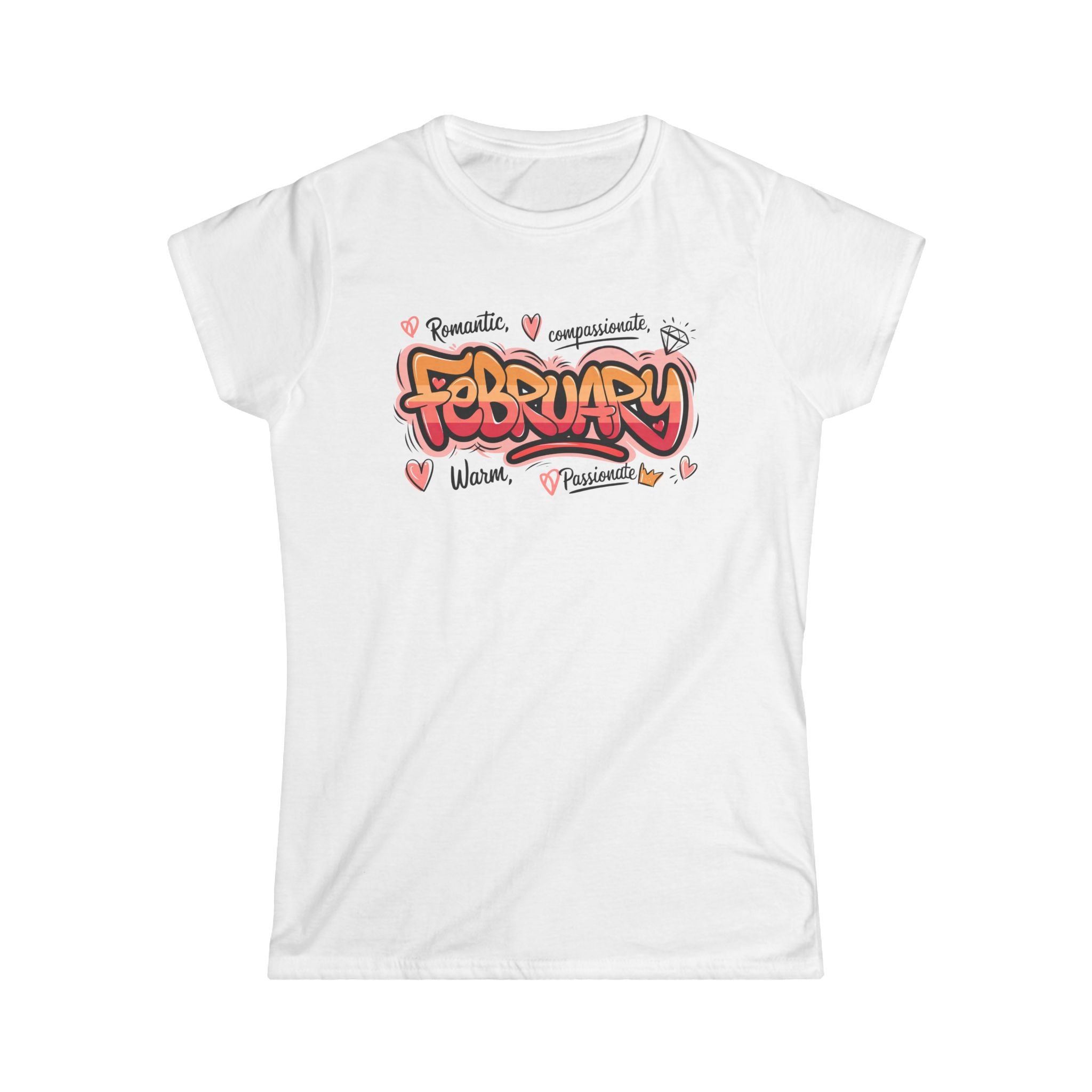 February Birthday Tee — Women's Softstyle February Birthday Month Shirt