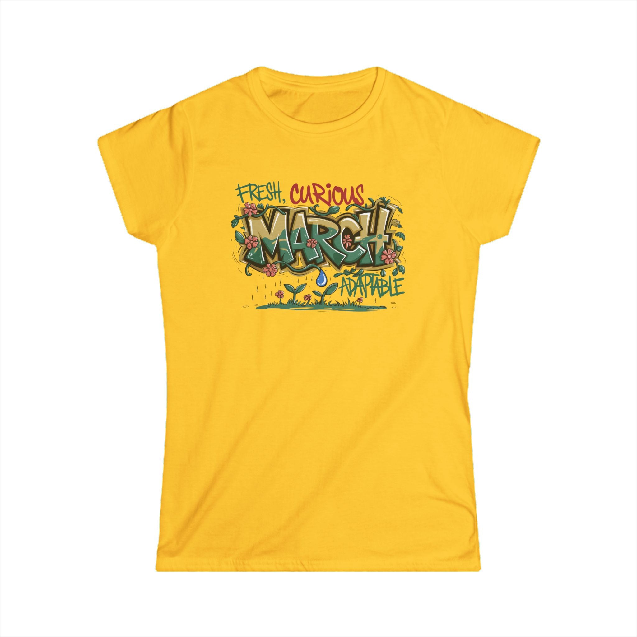 March Birthday Tee — Women's Softstyle "March Birthday Month" Shirt