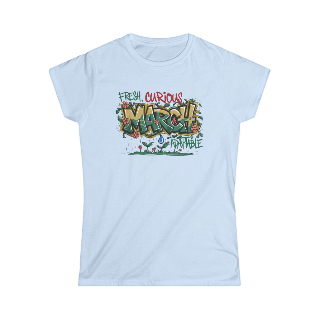 March Birthday Tee — Women's Softstyle "March Birthday Month" Shirt