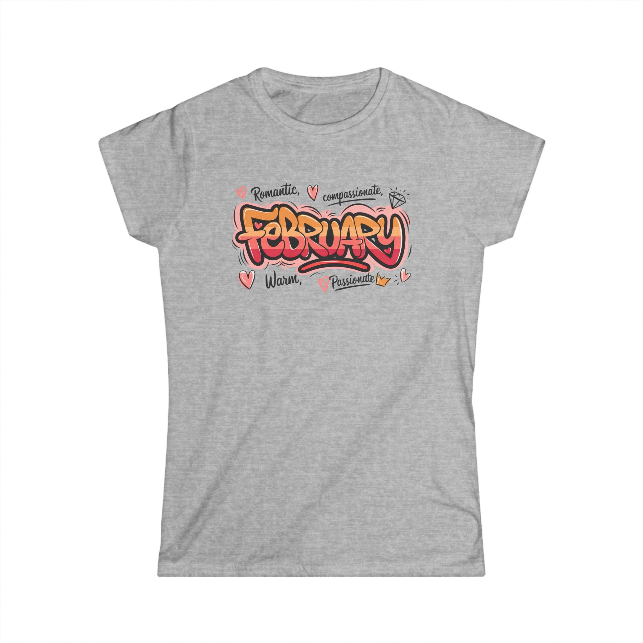 February Birthday Tee — Women's Softstyle February Birthday Month Shirt