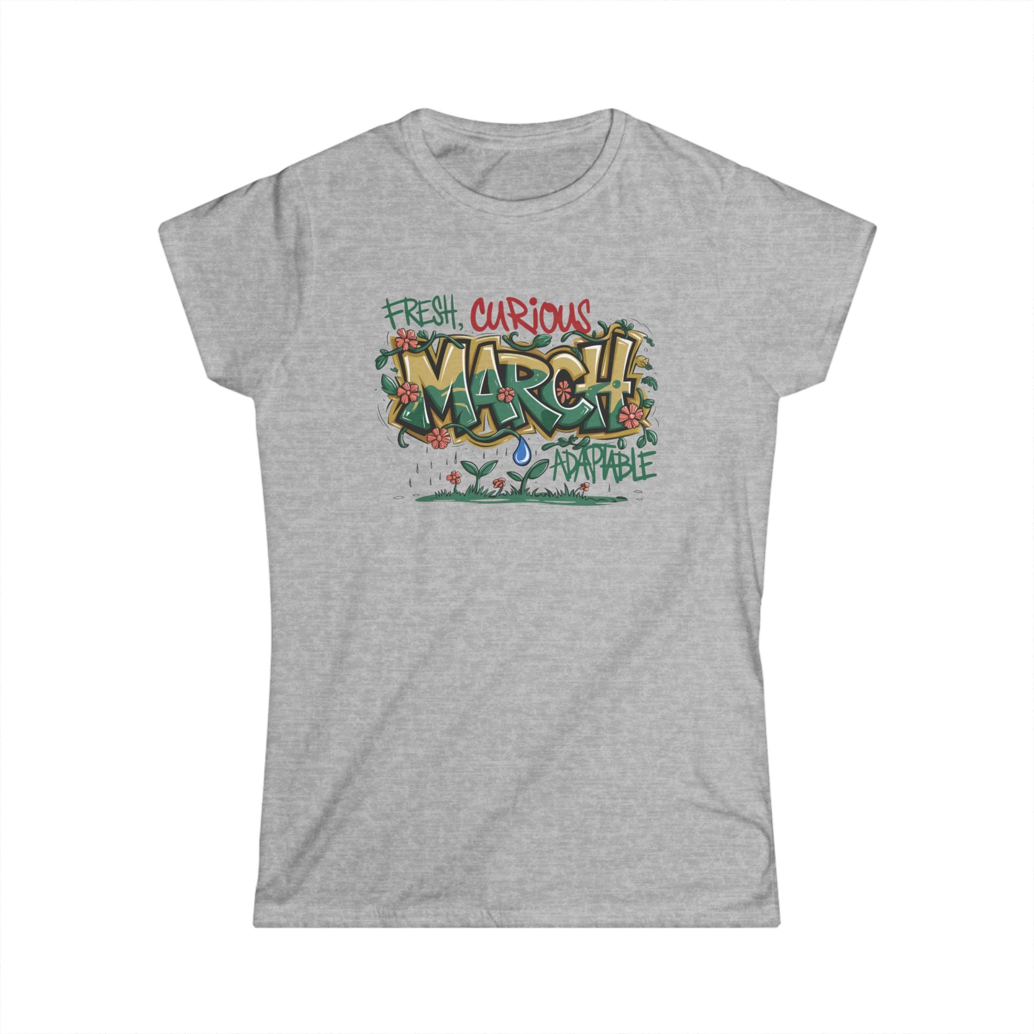 March Birthday Tee — Women's Softstyle "March Birthday Month" Shirt