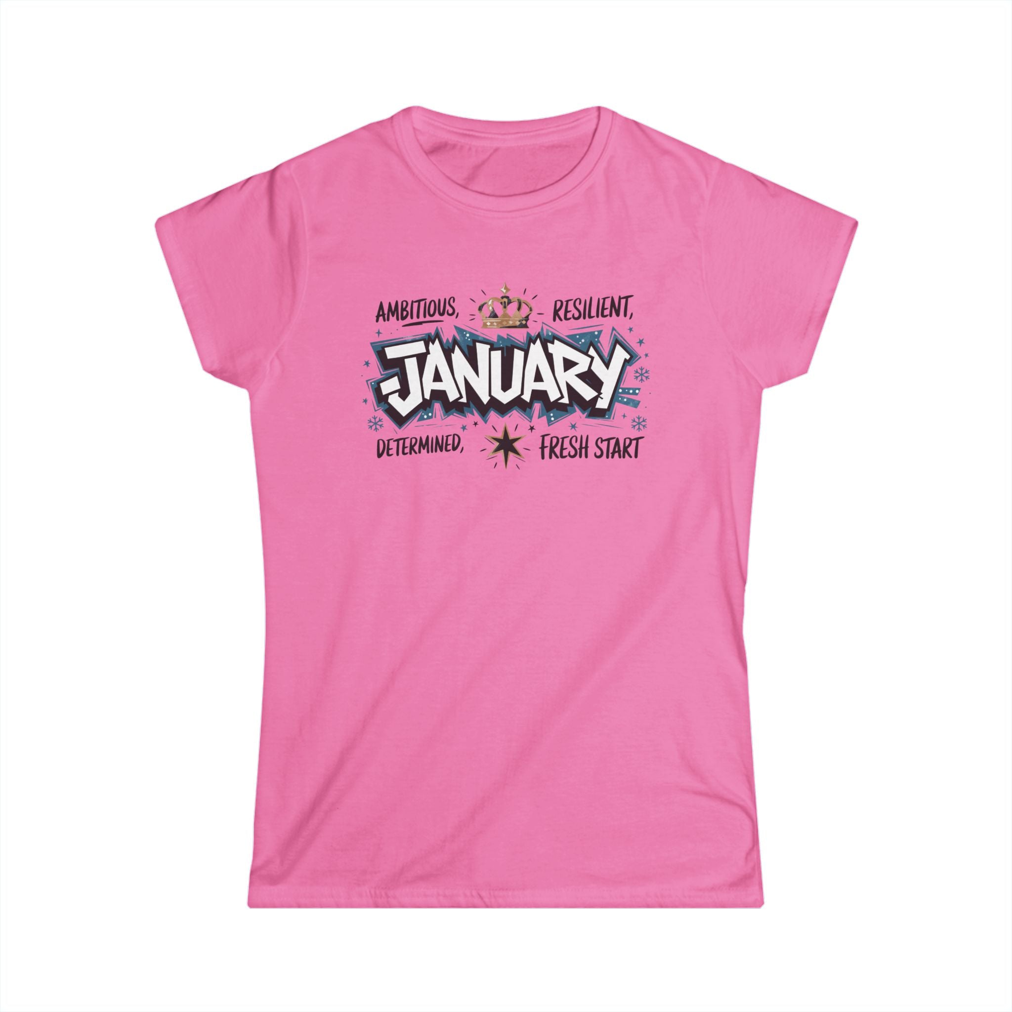January Birthday Tee — Women's Softstyle January Birthday Month Shirt