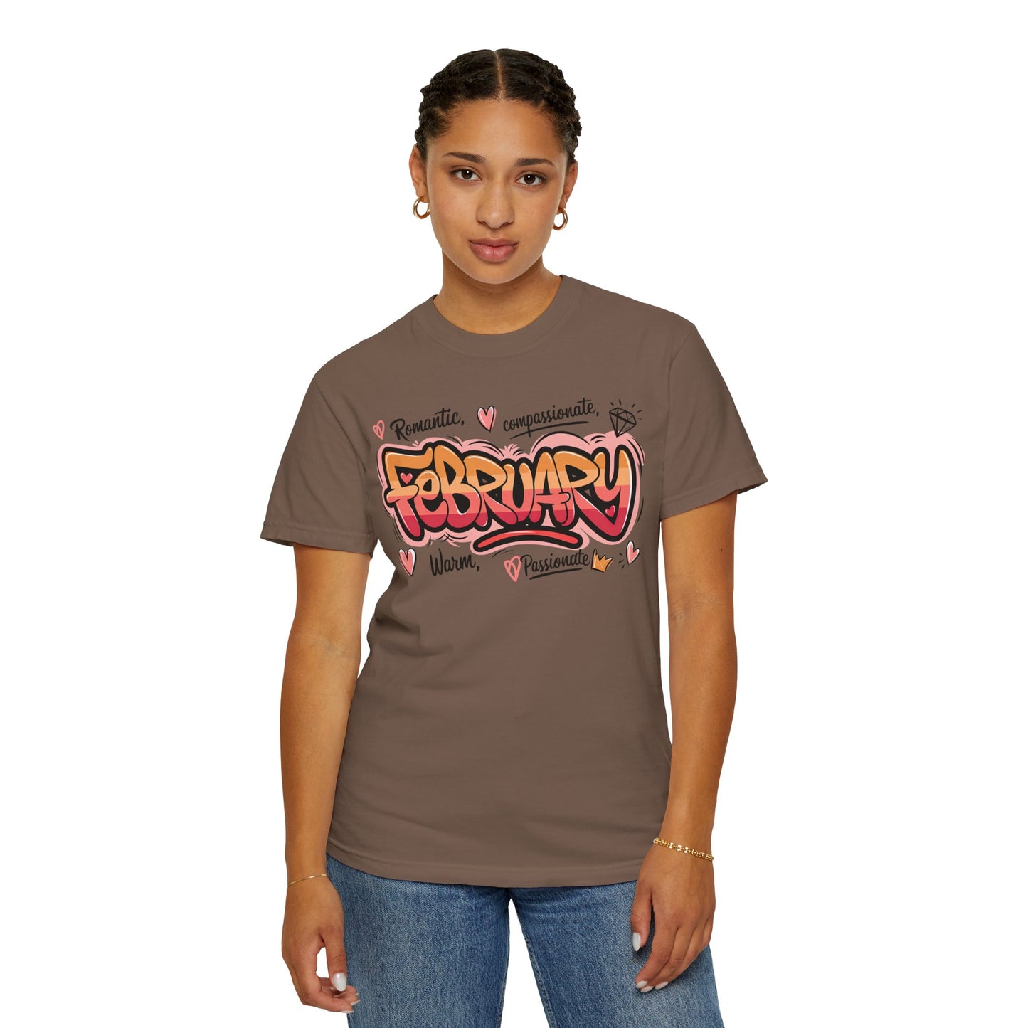 February Rep Your Month T-Shirt - Unisex Garment-Dyed