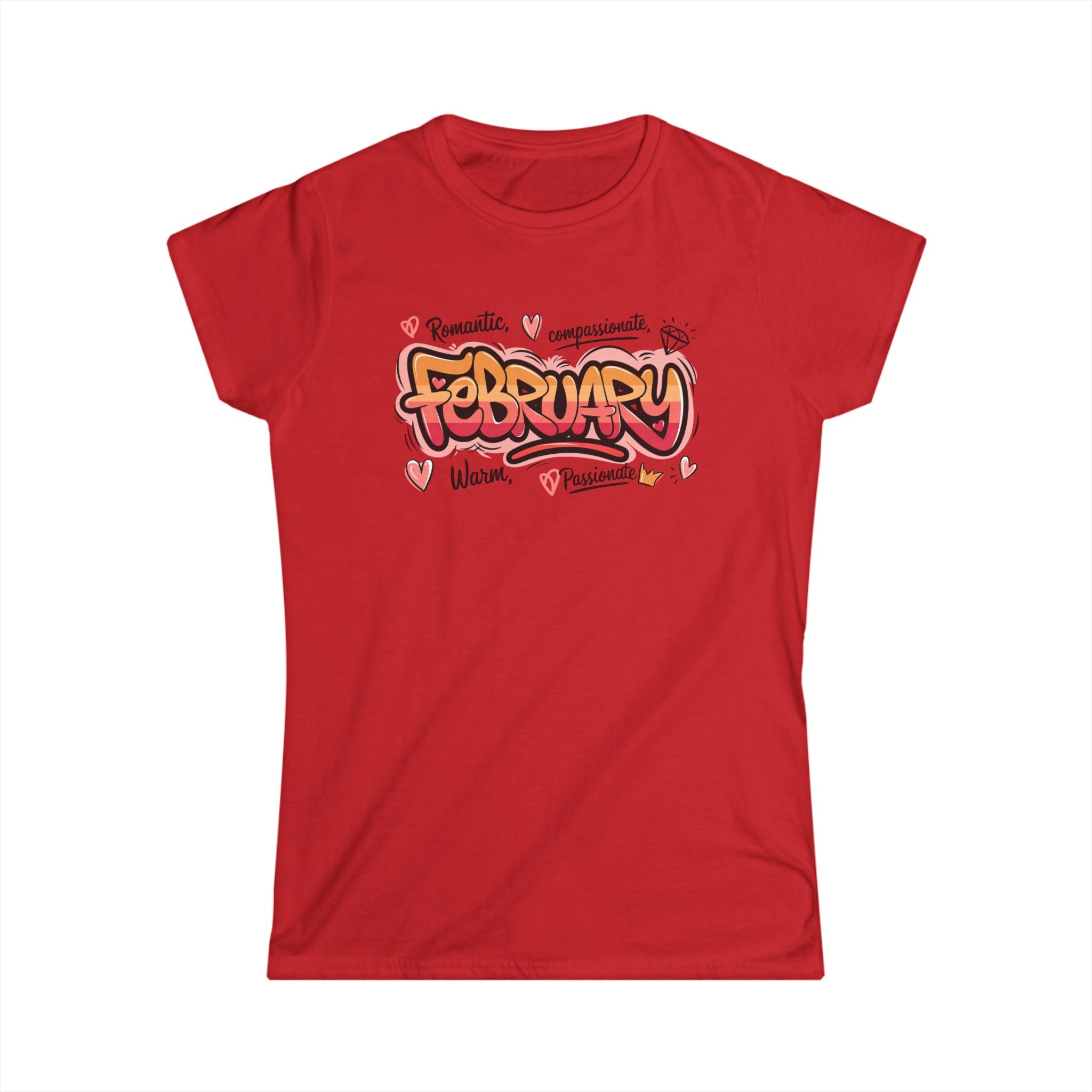 February Birthday Tee — Women's Softstyle February Birthday Month Shirt