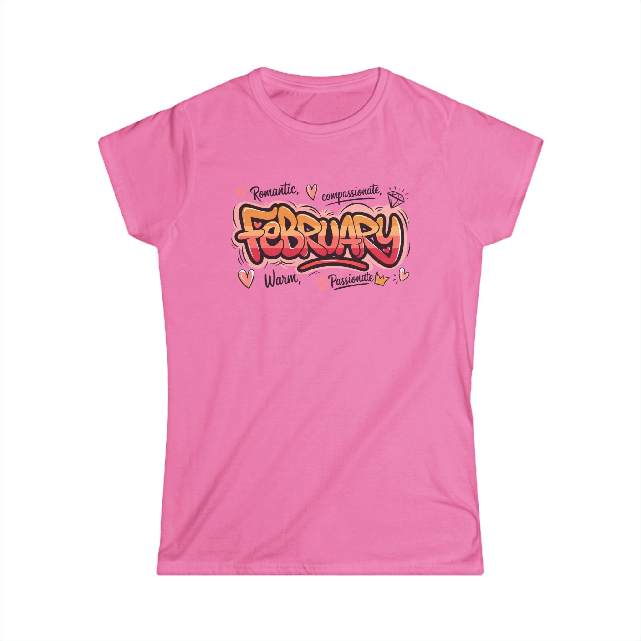 February Birthday Tee — Women's Softstyle February Birthday Month Shirt
